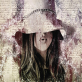 پرده شید چاپی طرح دختر کلاه دار کد W 4005