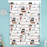 پرده زبرا چاپی پردیسون مدل دزد دریایی سایز 150x200 سانتی متر