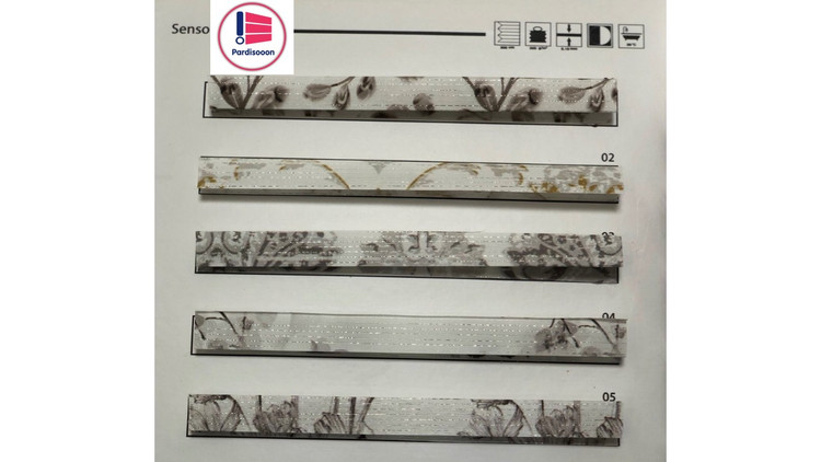 پرده پلیسه پردیسون مدل شید لمه چاپی