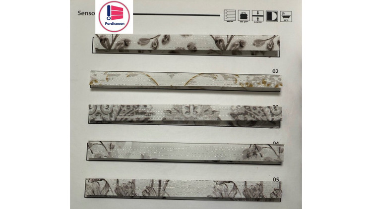 پرده پلیسه پردیسون مدل شید لمه چاپی