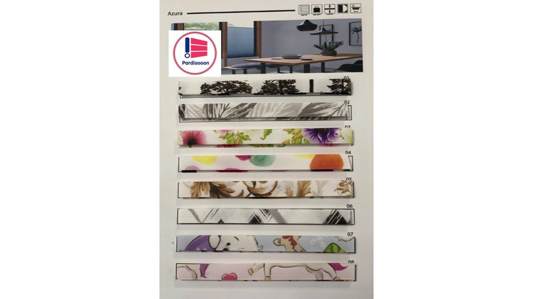 پرده پلیسه پردیسون مدل شید چاپی