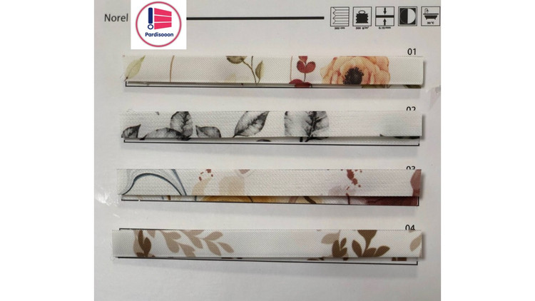 پرده پلیسه پردیسون مدل شید چاپی پترنی