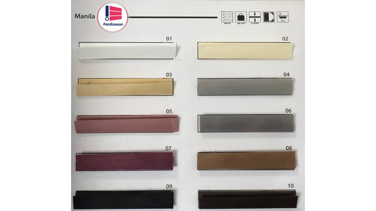 پرده پلیسه پردیسون مدل شید سوزنی تک رنگ مونتاژ یکطرفه دستی